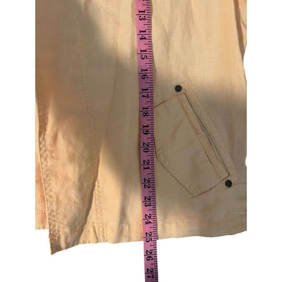 Chicos‎ Size 3 Womens 100% Linen Cardigan Jacket Tech Style Casual Resort - Picture 7 of 7